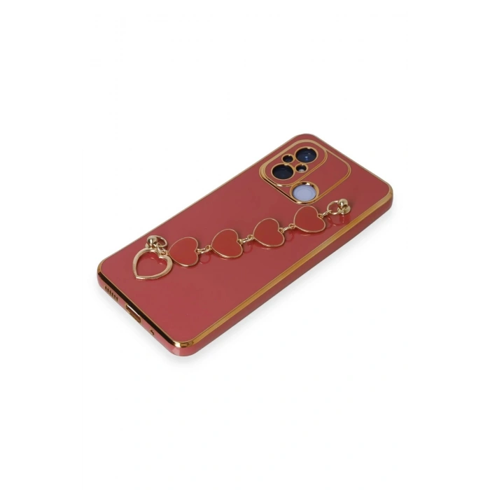 Newface Xiaomi Redmi 12C Kılıf Esila Silikon - Kırmızı