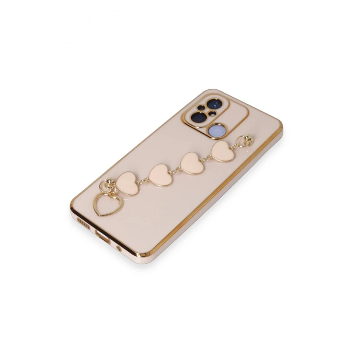 Newface Xiaomi Redmi 12C Kılıf Esila Silikon - Pudra