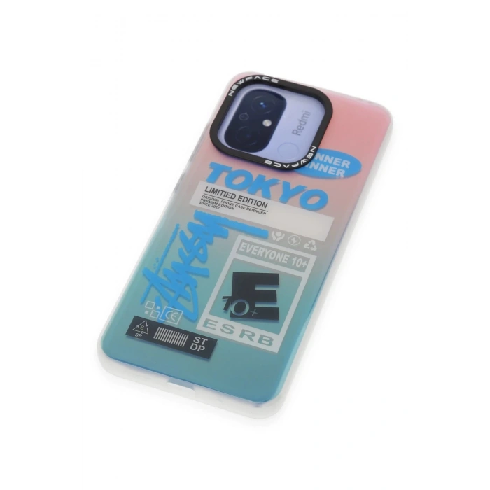 Newface Xiaomi Redmi 12C Kılıf Estoril Desenli Kapak - Estoril - 1