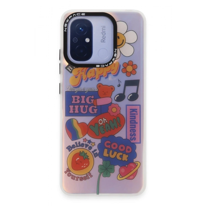 Newface Xiaomi Redmi 12C Kılıf Estoril Desenli Kapak - Estoril - 15