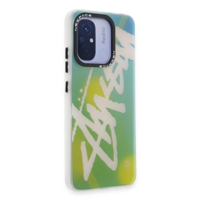 Newface Xiaomi Redmi 12C Kılıf Estoril Desenli Kapak - Estoril - 2