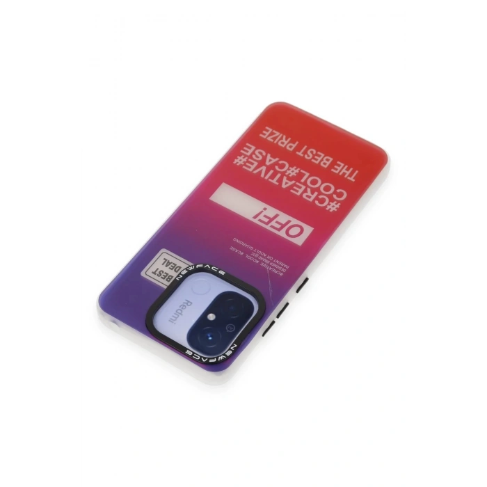 Newface Xiaomi Redmi 12C Kılıf Estoril Desenli Kapak - Estoril - 9