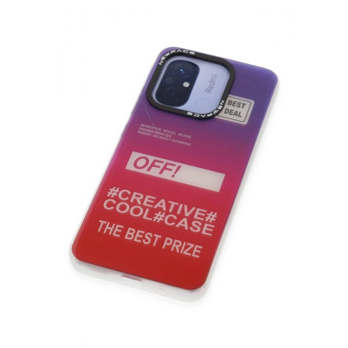 Newface Xiaomi Redmi 12C Kılıf Estoril Desenli Kapak - Estoril - 9