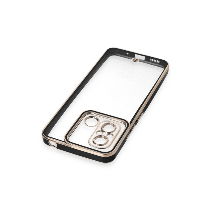 Newface Xiaomi Redmi 12C Kılıf Liva Lens Silikon - Siyah