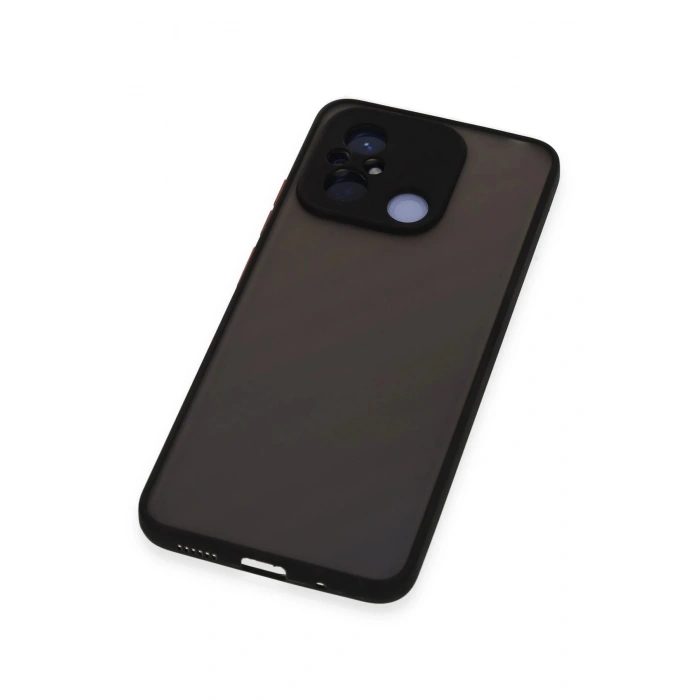 Newface Xiaomi Redmi 12C Kılıf Montreal Silikon Kapak - Siyah