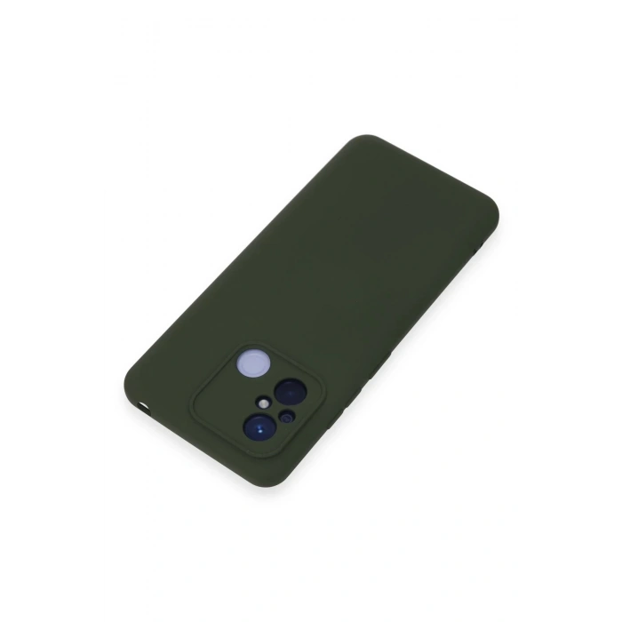 Newface Xiaomi Redmi 12C Kılıf Nano içi Kadife Silikon - Koyu Yeşil
