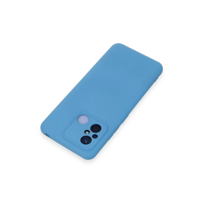 Newface Xiaomi Redmi 12C Kılıf Nano içi Kadife Silikon - Mavi