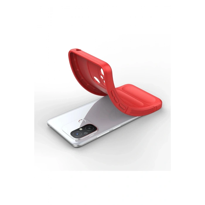 Newface Xiaomi Redmi 12C Kılıf Optimum Silikon - Kırmızı