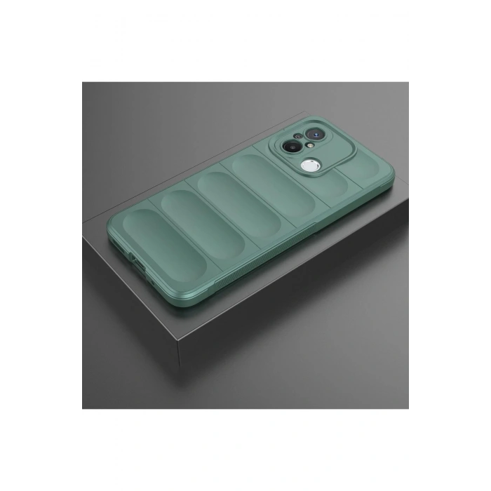 Newface Xiaomi Redmi 12C Kılıf Optimum Silikon - Koyu Yeşil