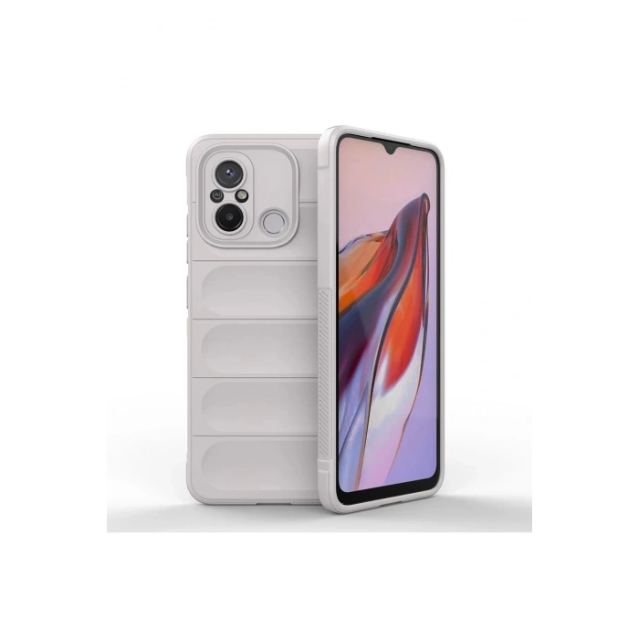 Newface Xiaomi Redmi 12C Kılıf Optimum Silikon - Krem