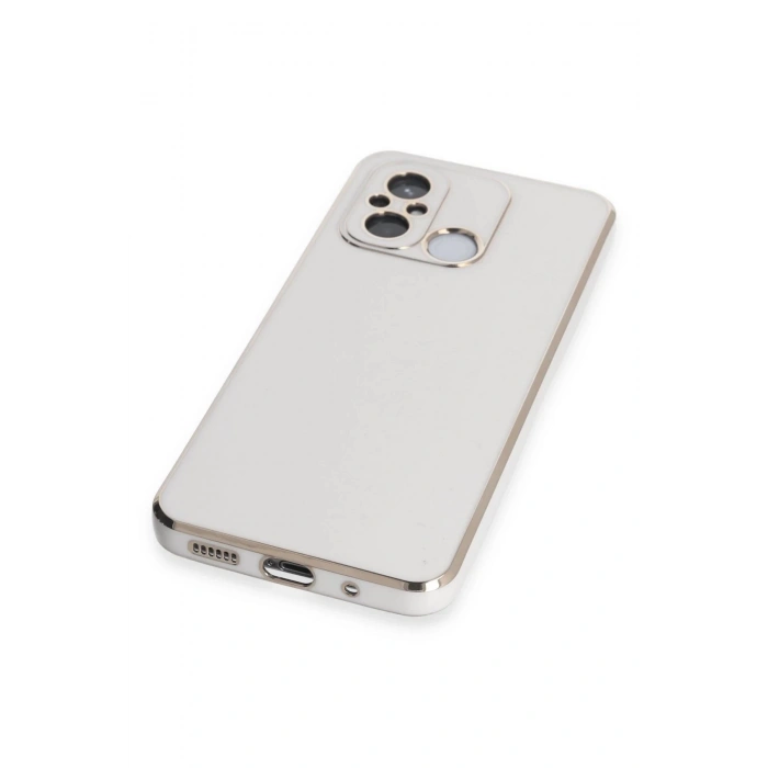 Newface Xiaomi Redmi 12C Kılıf Volet Silikon - Beyaz