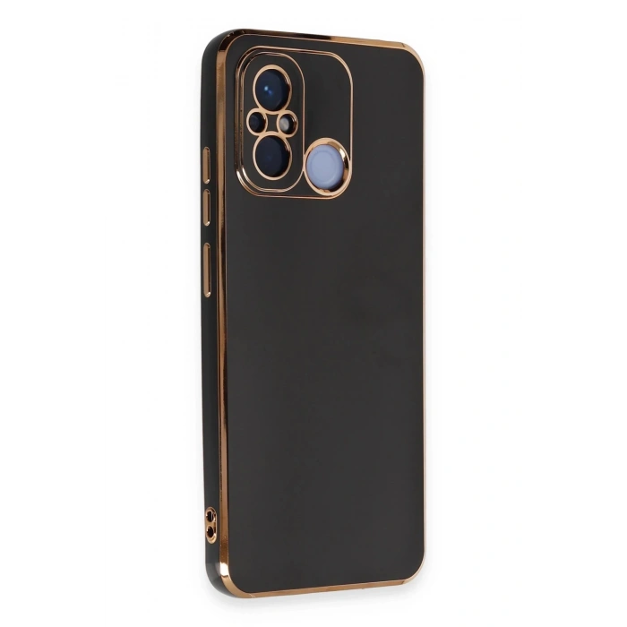 Newface Xiaomi Redmi 12C Kılıf Volet Silikon - Siyah