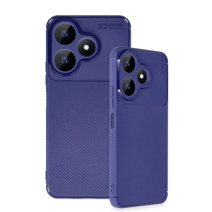 Newface Xiaomi Redmi 13 4G Kılıf Auto Focus Karbon Kapak - Lacivert
