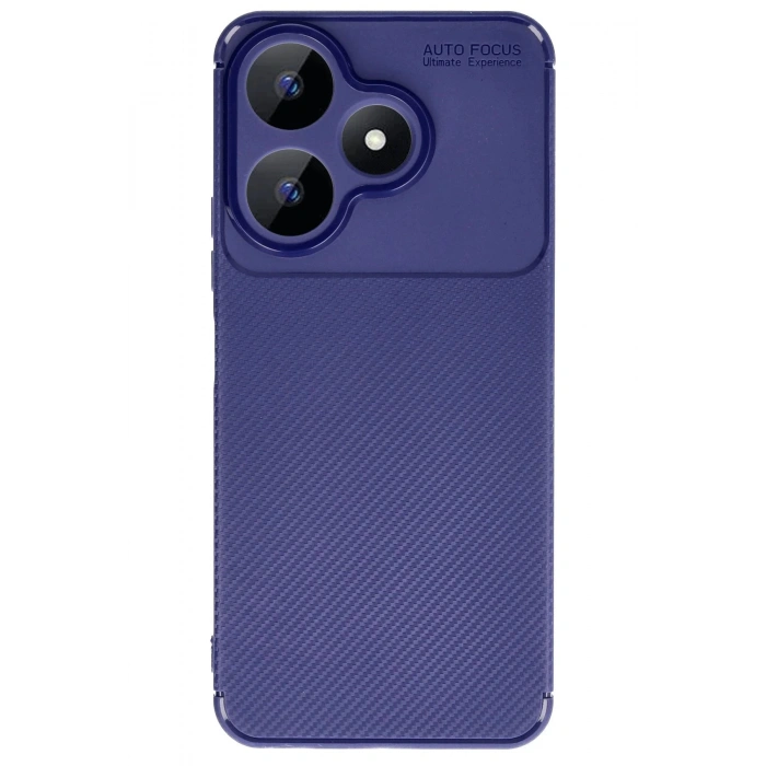 Newface Xiaomi Redmi 13 4G Kılıf Auto Focus Karbon Kapak - Lacivert