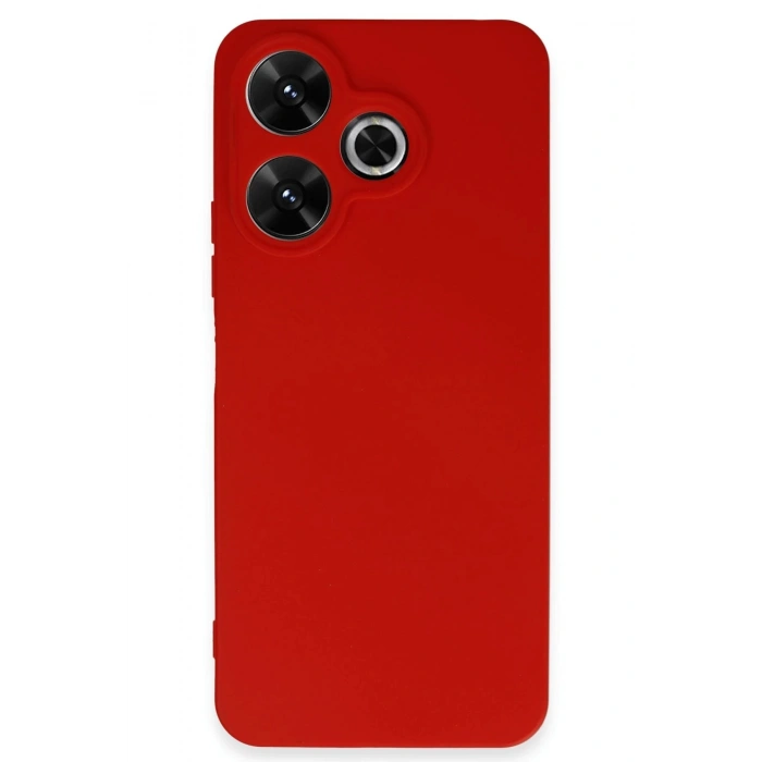 Newface Xiaomi Redmi 13 4G Kılıf First Silikon - Kırmızı