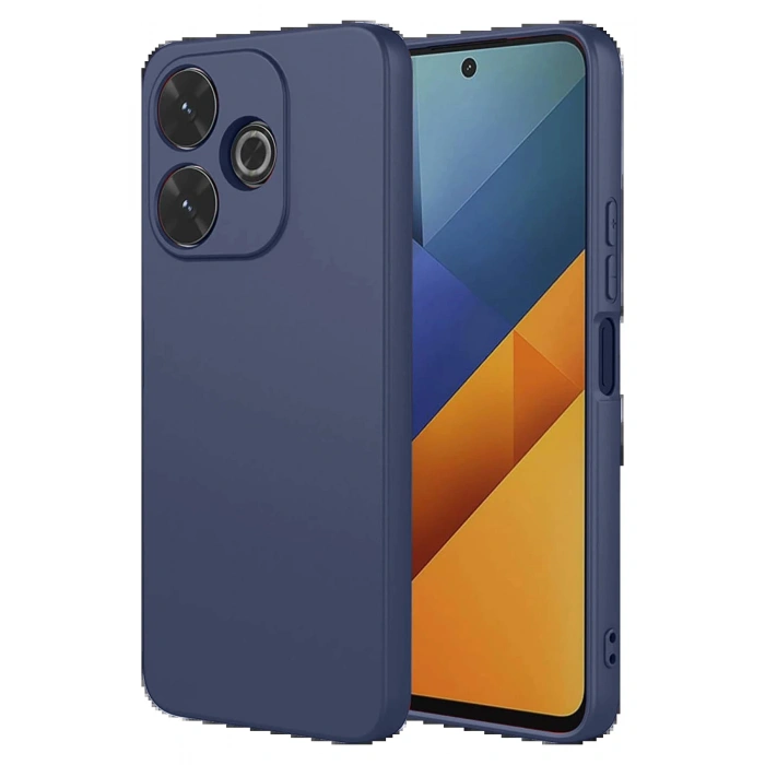 Newface Xiaomi Redmi 13 4G Kılıf Nano içi Kadife Silikon - Lacivert