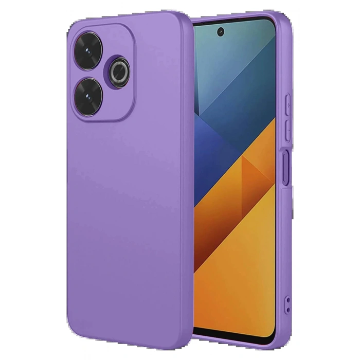 Newface Xiaomi Redmi 13 4G Kılıf Nano içi Kadife Silikon - Lila