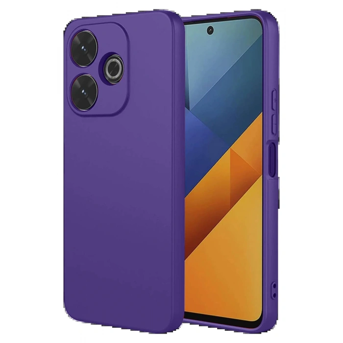 Newface Xiaomi Redmi 13 4G Kılıf Nano içi Kadife Silikon - Mor