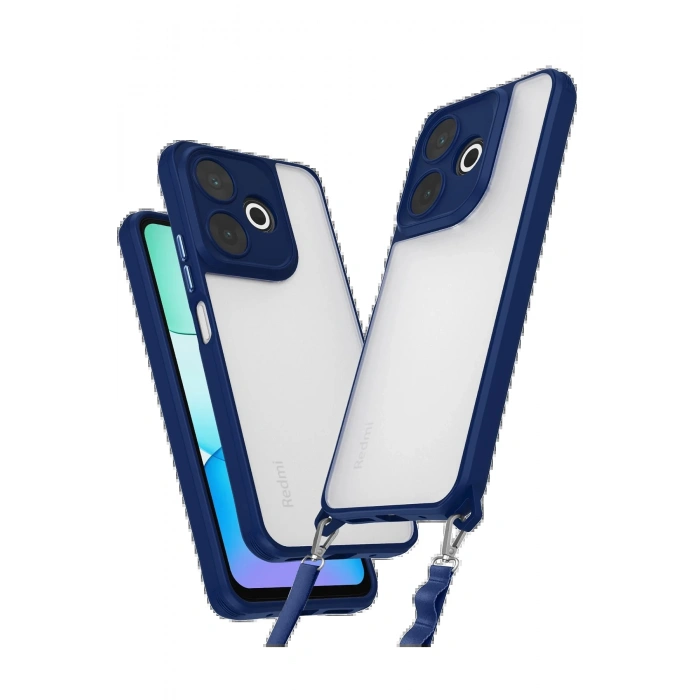 Newface Xiaomi Redmi 13 4G Kılıf Penta Silikon Kılıf - Lacivert