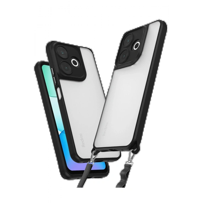 Newface Xiaomi Redmi 13 4G Kılıf Penta Silikon Kılıf - Siyah