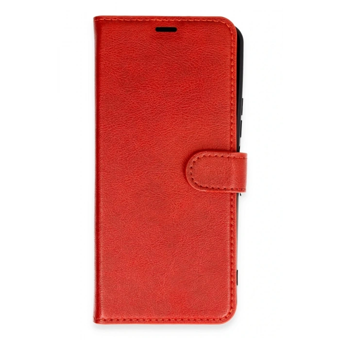 Newface Xiaomi Redmi 13 4G Kılıf Trend S Plus Kapaklı Kılıf - Kırmızı