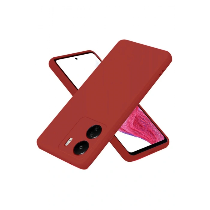 Newface Xiaomi Redmi 13C Kılıf First Silikon - Bordo