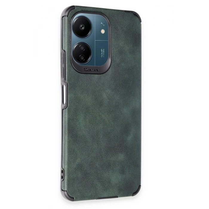 Newface Xiaomi Redmi 13C Kılıf Loop Deri Silikon - Yeşil