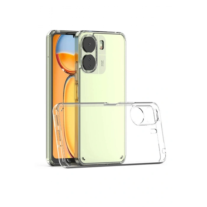 Newface Xiaomi Redmi 13C Kılıf Lüx Şeffaf Silikon