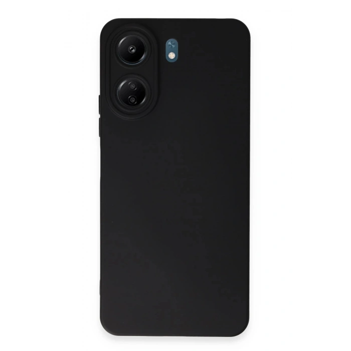 Newface Xiaomi Redmi 13C Kılıf Nano içi Kadife Silikon - Siyah