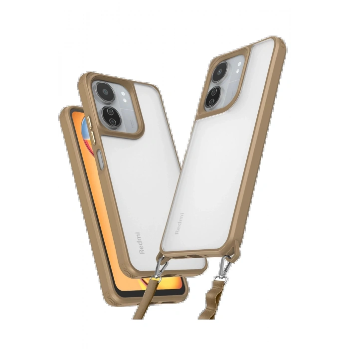 Newface Xiaomi Redmi 13C Kılıf Penta Silikon Kılıf - Çöl Titanyum