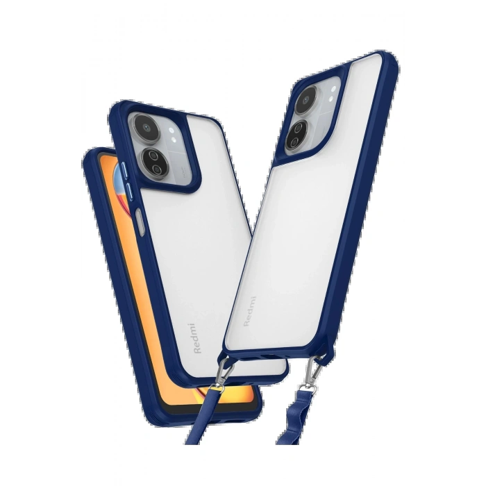 Newface Xiaomi Redmi 13C Kılıf Penta Silikon Kılıf - Lacivert