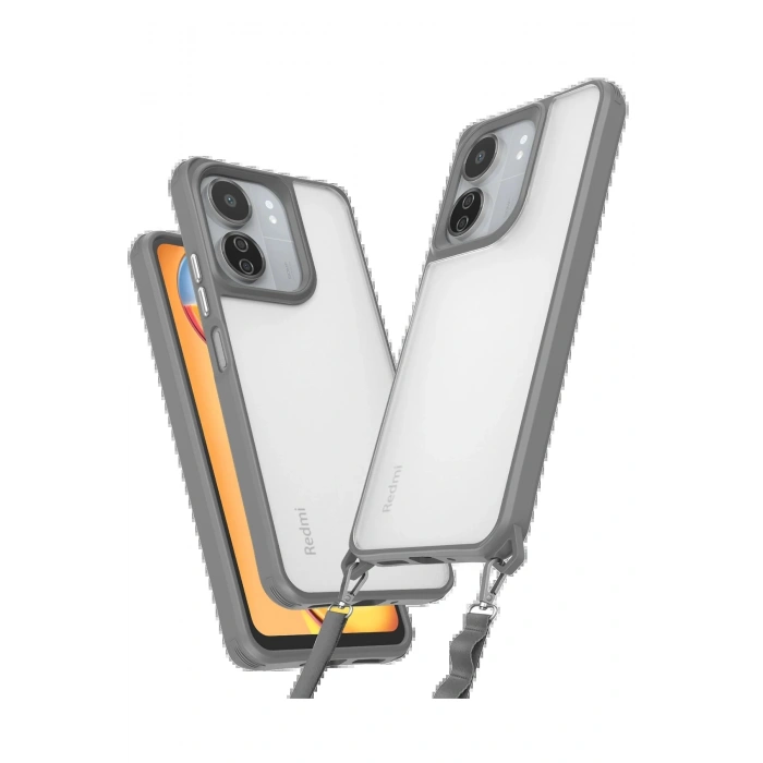 Newface Xiaomi Redmi 13C Kılıf Penta Silikon Kılıf - Titan Gri