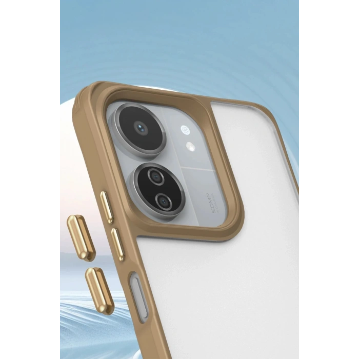 Newface Xiaomi Redmi 13C Kılıf Penta Silikon Kılıf - Titan Gri