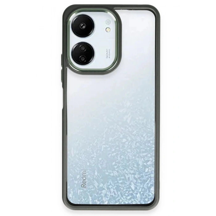 Newface Xiaomi Redmi 13C Kılıf Power Silikon - Koyu Yeşil