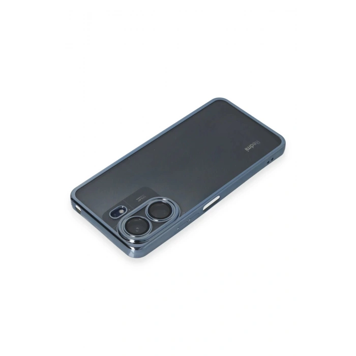 Newface Xiaomi Redmi 13C Kılıf Razer Lensli Silikon - Lacivert