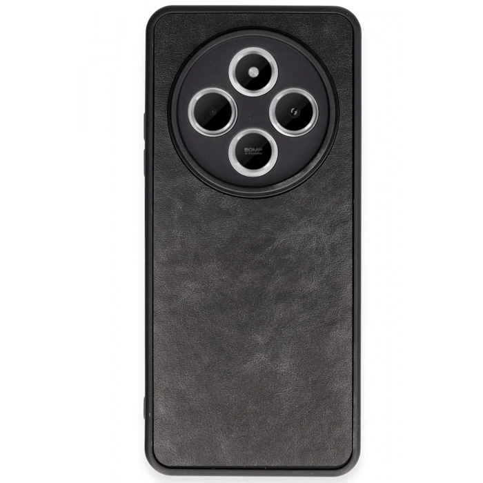 Newface Xiaomi Redmi 14C Kılıf Aras Deri Kapak - Siyah