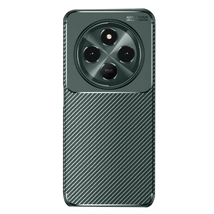 Newface Xiaomi Redmi 14C Kılıf Auto Focus Karbon Kapak - Koyu Yeşil