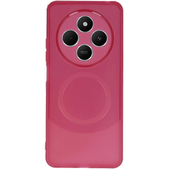 Newface Xiaomi Redmi 14C Kılıf Maya Karbon Kapak - Bordo