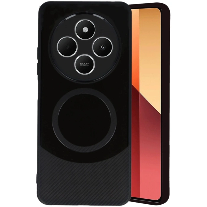 Newface Xiaomi Redmi 14C Kılıf Maya Karbon Kapak - Siyah