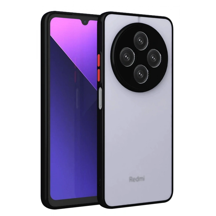 Newface Xiaomi Redmi 14C Kılıf Montreal Silikon Kapak - Siyah