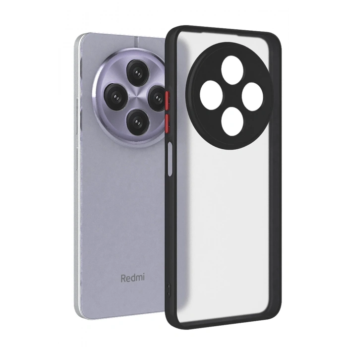 Newface Xiaomi Redmi 14C Kılıf Montreal Silikon Kapak - Siyah