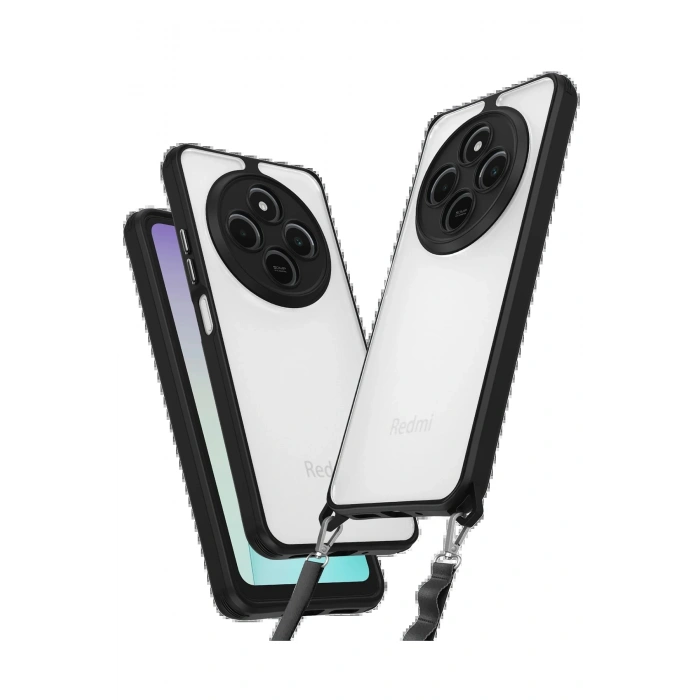 Newface Xiaomi Redmi 14C Kılıf Penta Silikon Kılıf - Siyah