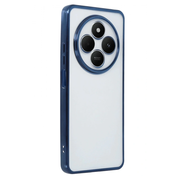 Newface Xiaomi Redmi 14C Kılıf Razer Lensli Silikon - Lacivert