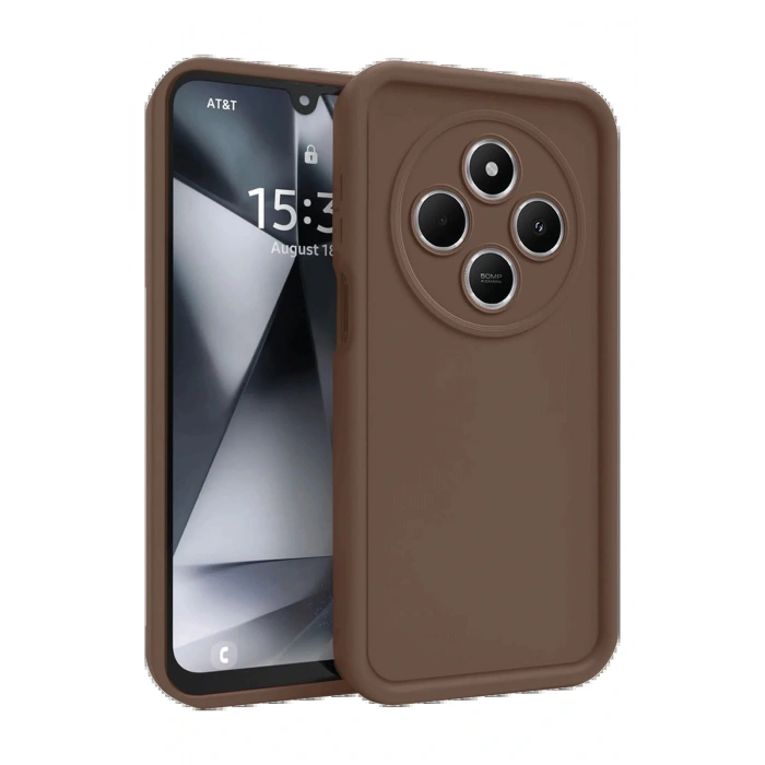 Newface Xiaomi Redmi 14C Kılıf Viera Silikon - Kahverengi