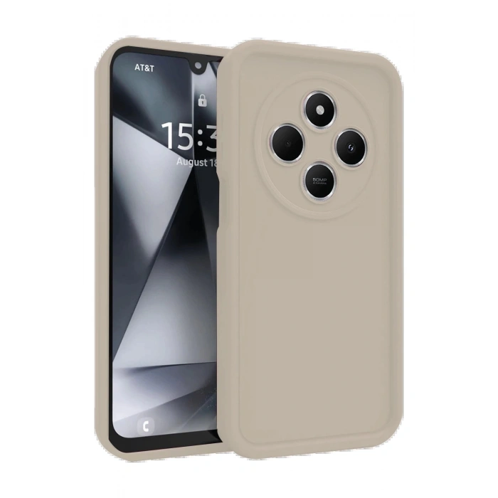 Newface Xiaomi Redmi 14C Kılıf Viera Silikon - Krem