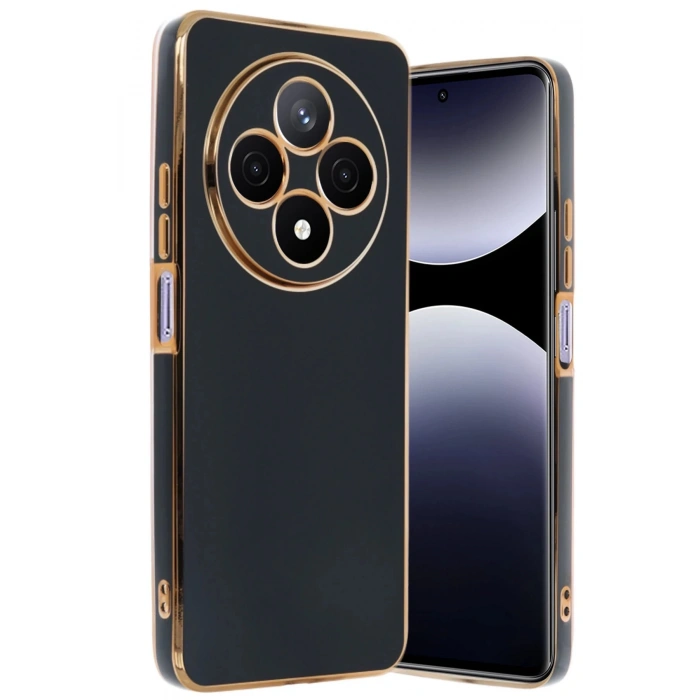 Newface Xiaomi Redmi 14C Kılıf Volet Silikon - Siyah