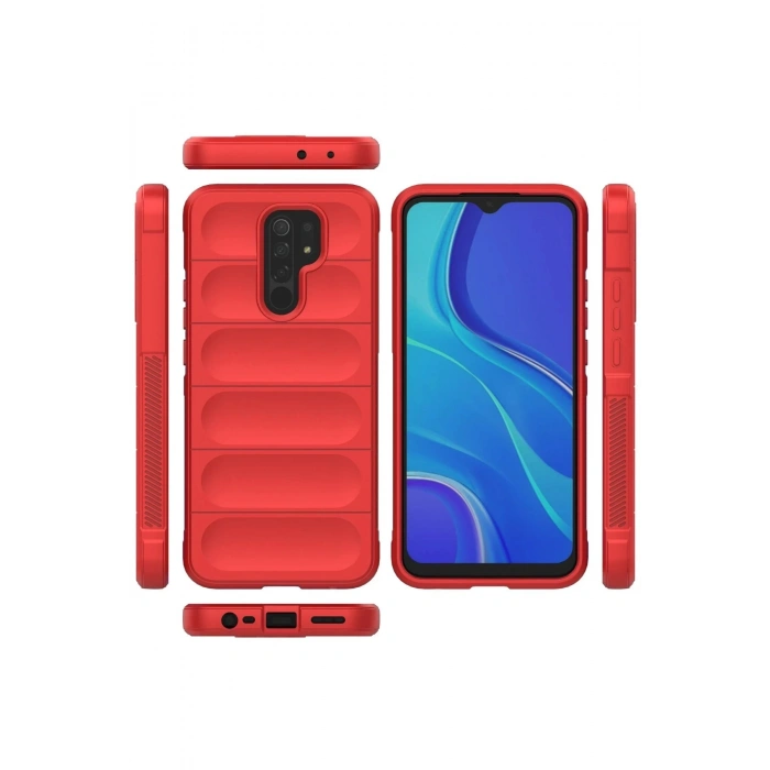 Newface Xiaomi Redmi 9 Kılıf Optimum Silikon - Kırmızı