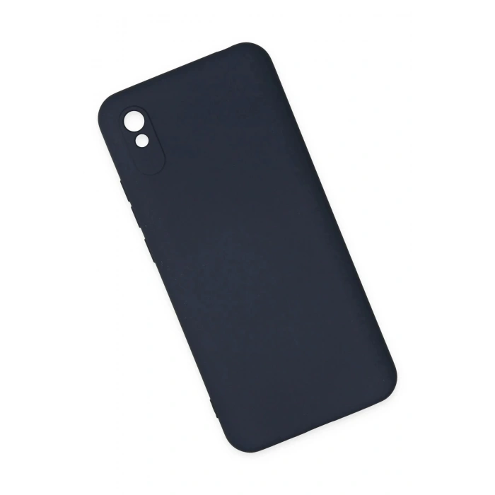 Newface Xiaomi Redmi 9A Kılıf Nano içi Kadife Silikon - Lacivert
