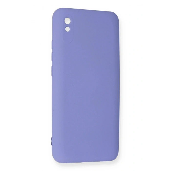 Newface Xiaomi Redmi 9A Kılıf Nano içi Kadife Silikon - Lila