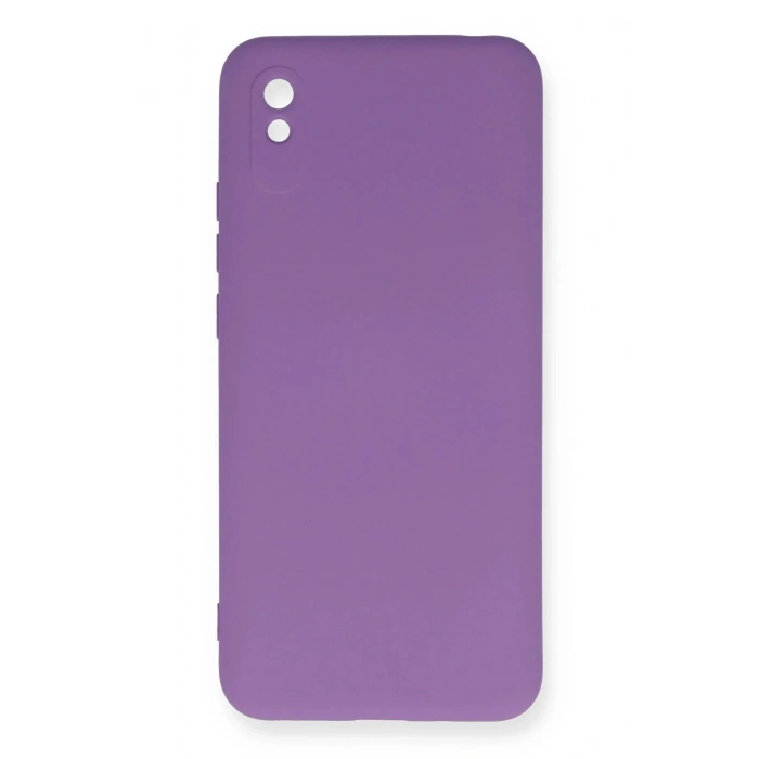 Newface Xiaomi Redmi 9A Kılıf Nano içi Kadife Silikon - Mor